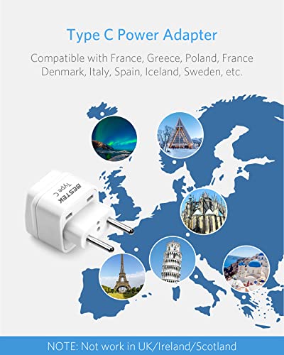 European Travel Plug (3 Count)