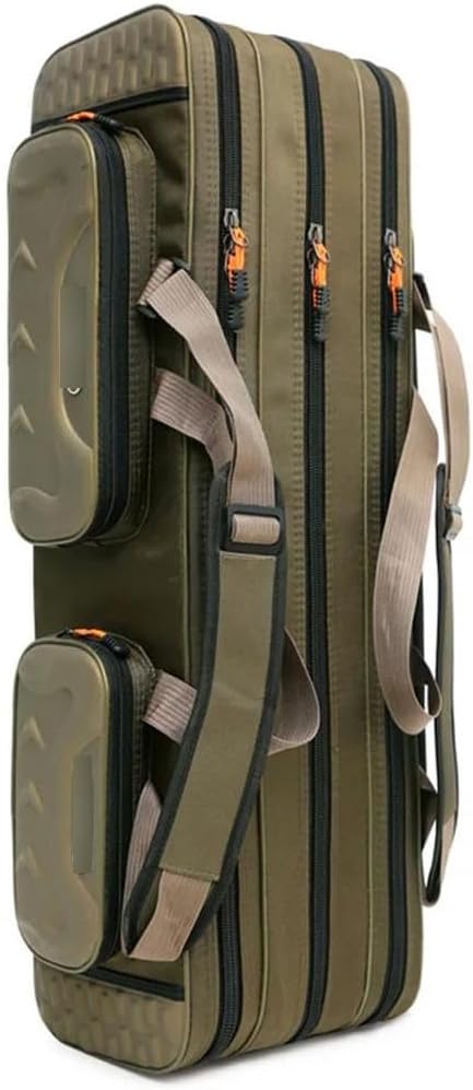 Suwequest Portable Waterproof Fishing Rod 2/3/4 Layer Thick Oxford Bag 90-120Cm Fishing Pole Tools Storage Box