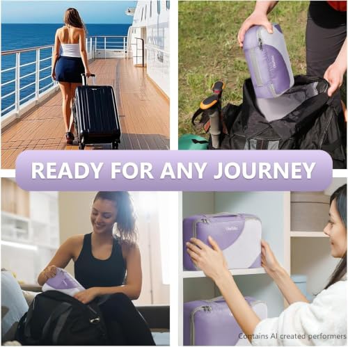 8 Set Packing Cubes for Travel (8 Count)
