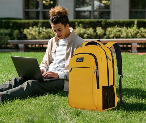 Yellow Travel Laptop Backpack
