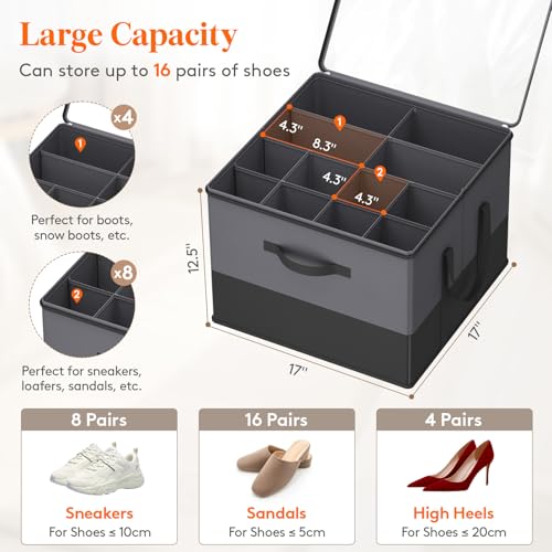 Shoe Storage Organizer for Closet (2 Count)