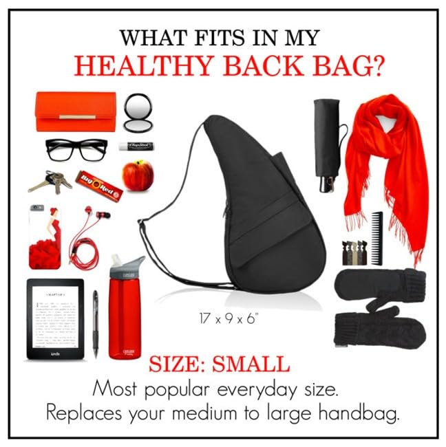 Healthy Back Bag 17" Microfiber Crossbody Sling