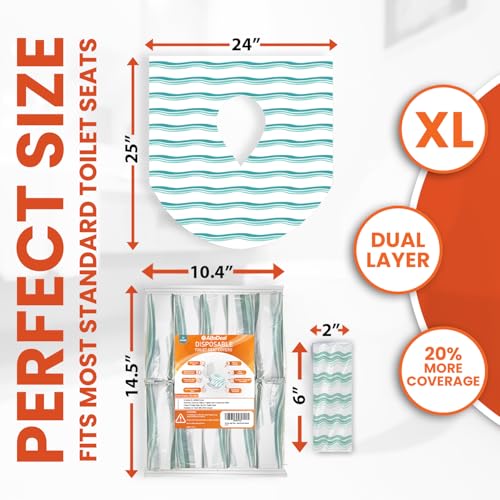 20 XL Toilet Seat Covers Disposable (20 Count)