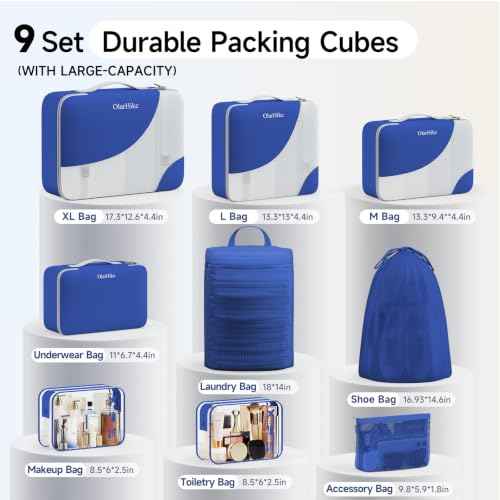 Packing Cubes for Travel (9 Count)