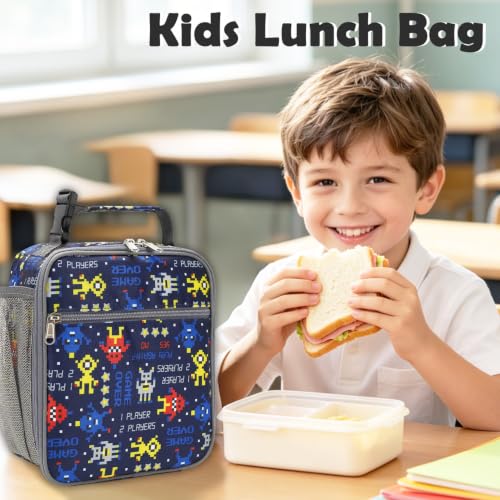 Kids Lunch box Insulated Soft Bag Mini Cooler Back to School Thermal Meal Tote Kit for Girls