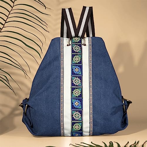 Women Canvas Backpack Daypack Casual Shoulder Bag