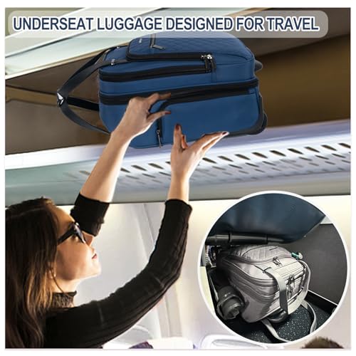 Underseat Carry On Wheeled 16" Bag with Wheels