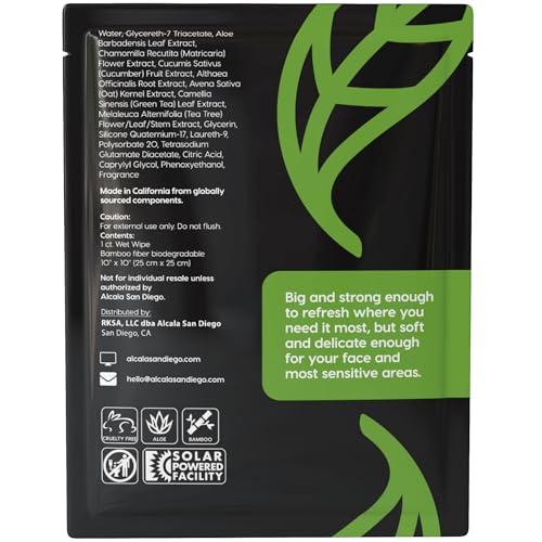 Deodorizing Body Wipes Individual Shower Wipes (30 Count)