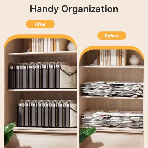 12 Pack Plastic Expanding File Folder