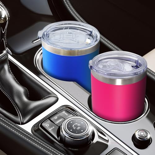 20oz Tumbler with Lid Stainless Steel Tumblers Insulated Mug Mix Color 12P (12 Count)