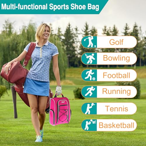 2 Pcs Golf Shoe Bag for Travel