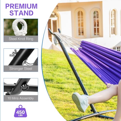 Double Hammock with Stand for Outside