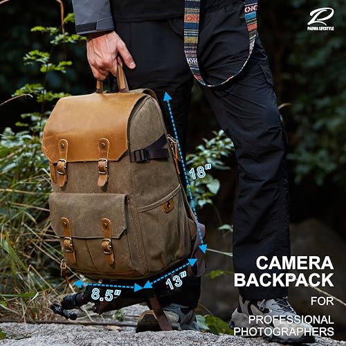 Khaki Professional Camera Backpack