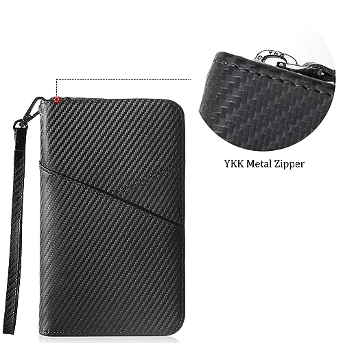 Polare Leather Passport Holder Travel Document Organizer Ticket Holder Case
