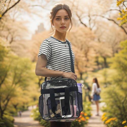 Clear Bag for Stadium Events With Shoulder Strap for Women