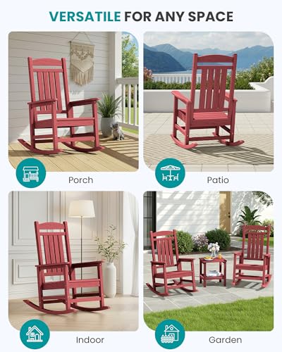 Outdoor Rocking Chair Set of 4 (4 Count)