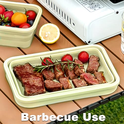 Collapsible Silicone Food Storage Containers Set with Lid & Air Ven