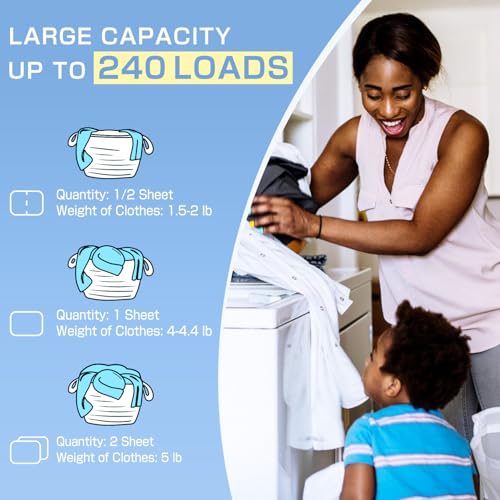 Laundry Detergent Sheets (240 Count)