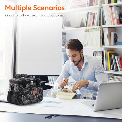 Medium Lunch Bag (Black Camo / Medium(9L))