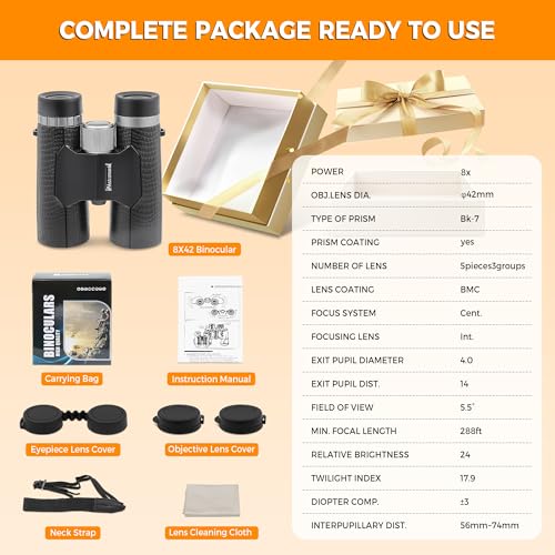 8x42 Compact Binoculars