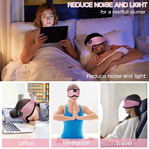 Sleep Mask with Bluetooth Headphones