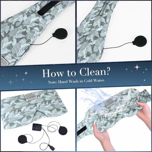 Sleep Mask with Bluetooth Headphones