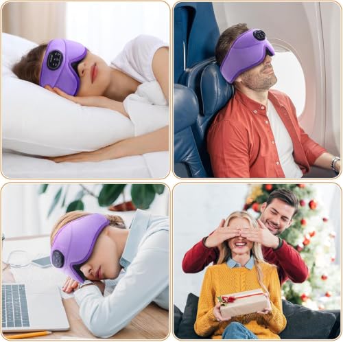 White Noise Bluetooth 5.4 Sleep Eye Mask with Timer