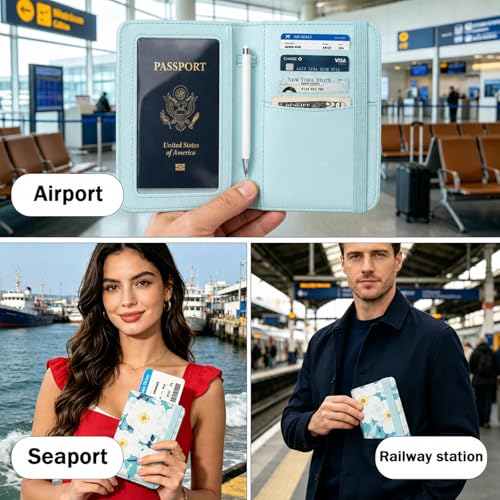 RFID Blocking Passport Holder for Travel