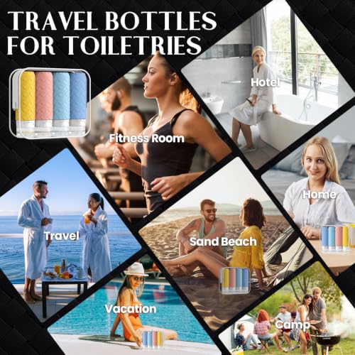 Travel Bottles for Toiletries (4 Count)