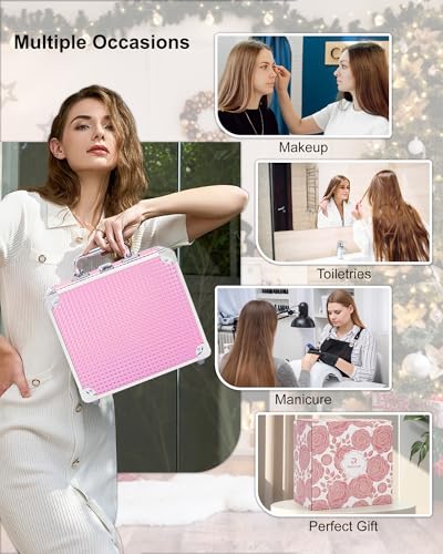 Makeup Bag with LED Mirror
