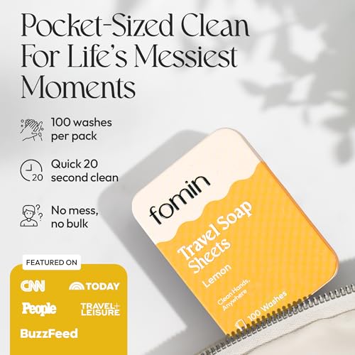Paper Soap Sheets Tin for Traveling