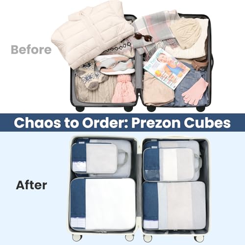 Compression Packing Cubes for Travel (6 Count)