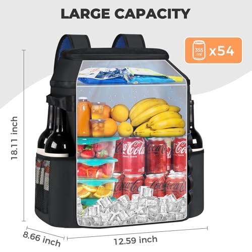 Backpack Cooler Insulated Waterproof Leakproof Lunch Bag 54 Can