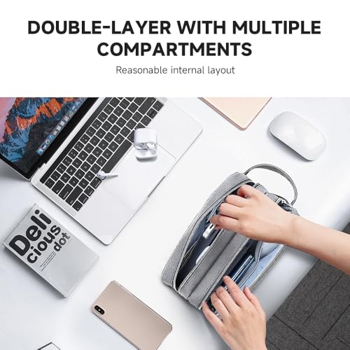 Double Layer Cable Organizer Bag