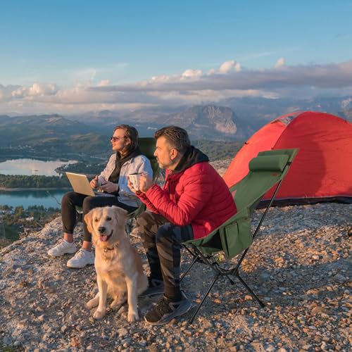 2 Pack High Back Camping Chair for Adults (2 Count)