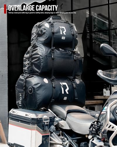 Waterproof Motorcycle Duffel Bag Tail Bag 70L Dry Bags Luggage