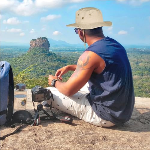 Sun Hats for Men Women Safari Hat Foldable Fishing Hat UPF 50+ Bucket Hat