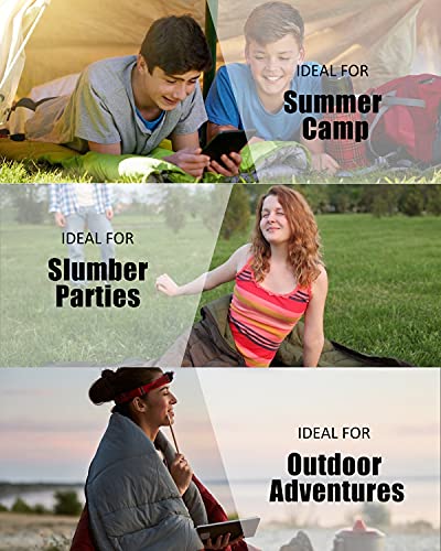 Sleeping Bags for Kids Girls Backpacking Lightweight Waterproof