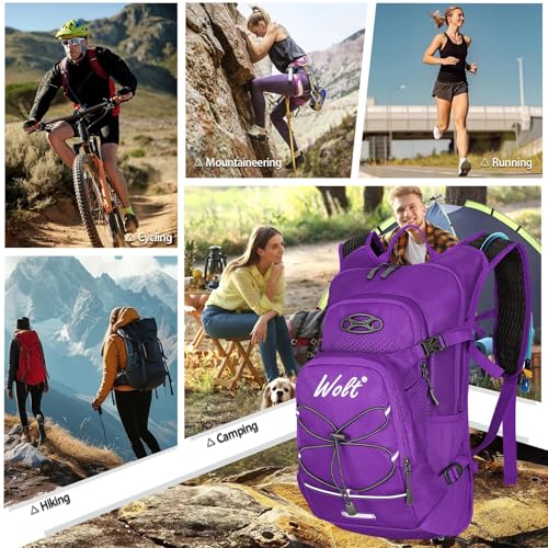 Hydration Backpack 18L Hiking Water Backpack with 2L Water Bladder for Men Women