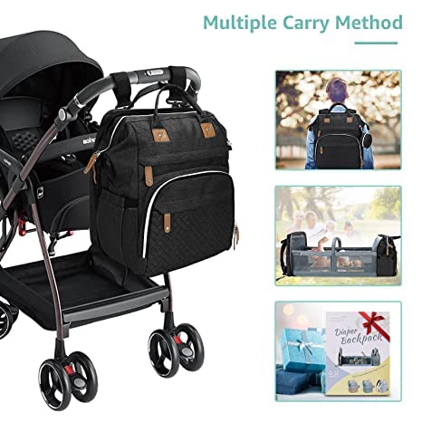 Baby Diaper Bag Backpack with Changing Station
