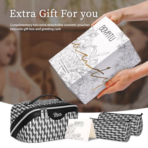 Travel Makeup Bags for Women (3 Count)