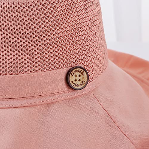 Women Summer Wide Brim Sun Hat Bucket Fishing Hats UV Protection