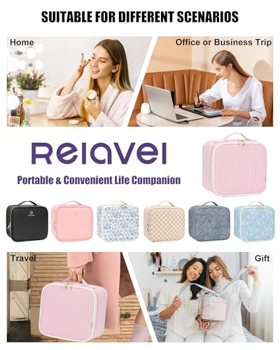 Travel Makeup Bag With LED Mirror