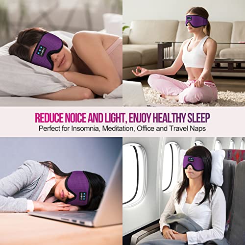 3D Sleep Headphones Bluetooth 5.4 Breathable Sleep Eye Mask