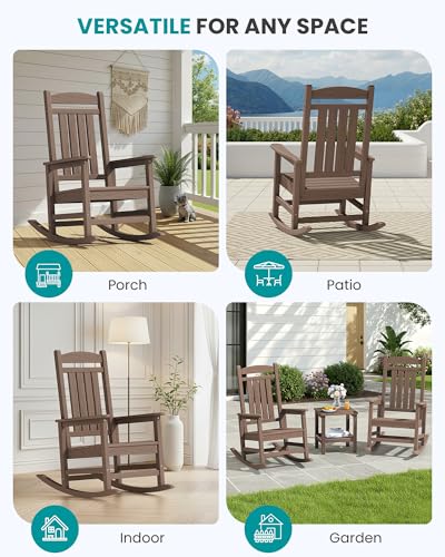 Outdoor Rocking Chair Set of 4 (4 Count)