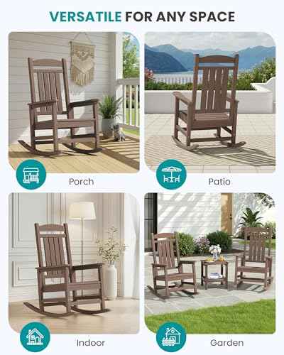 HDPE Oversized Rocking Chair Outdoor