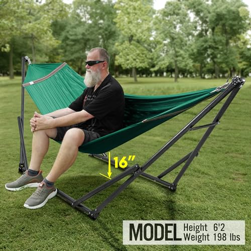 Double Hammock with Stand Included for 2 Persons