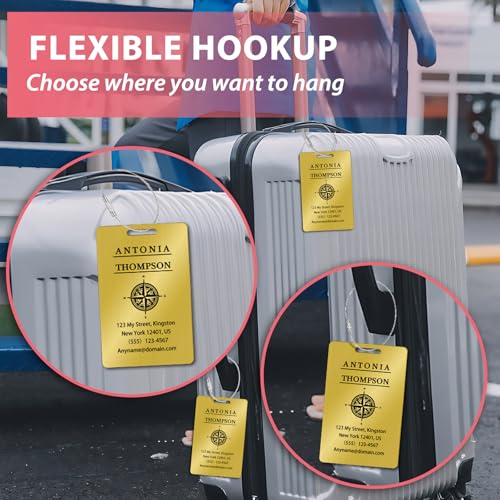 Personalized Metal Luggage Tags (2 Count)