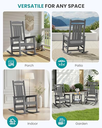 Outdoor Rocking Chair Set of 4 (4 Count)