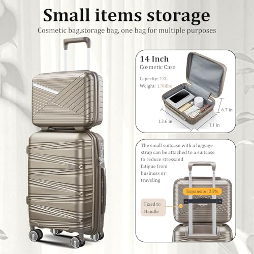 Luggage Sets 6 Piece Expandable Suitcase (6 Count)